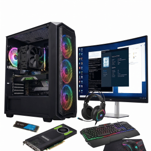 Sistem Complet PC ArtX Workstation Pro i7-9700K 32GB RAM Quadro M4000 Carcasa AQRYS Virgo Monitor Curbat Dell 34 P3421W Refurbished artx.ro
